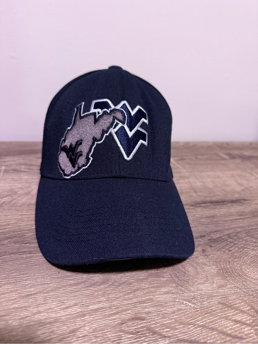 West Virginia Navy Blue Baseball Cap - ONE FIT Sz L wool